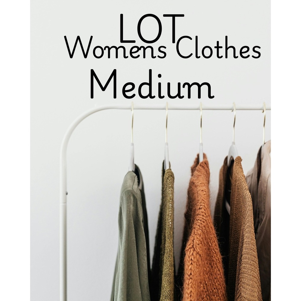 Lot 8 Womens Clothes Medium White House Black Market Old‎ Navy Blouse Dress Tops